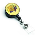 Carolines Treasures Yellow Fish on Yellow Retractable Badge Reel 8528BR